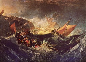 Joseph Mallord William Turner Werke - Das Wrack eines Transportschiff romantische Turner